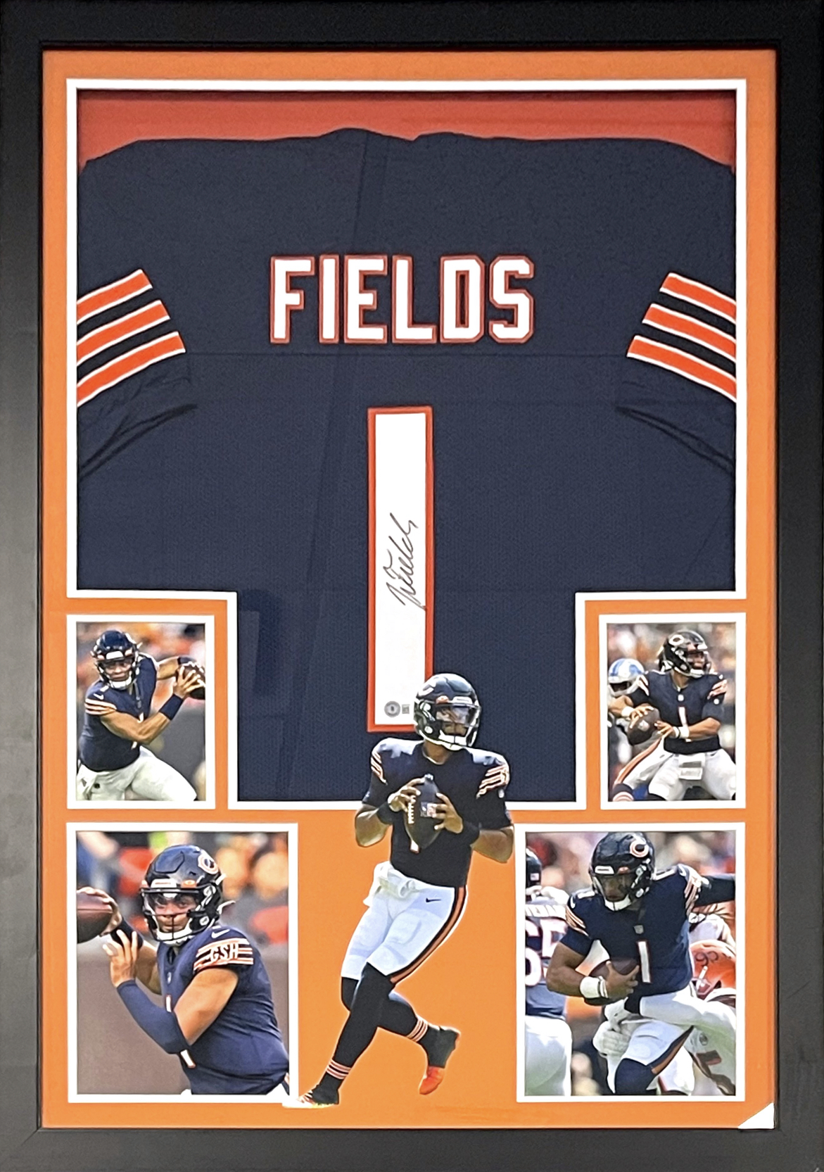 Justin Fields Chicago Bears Autographed Blue